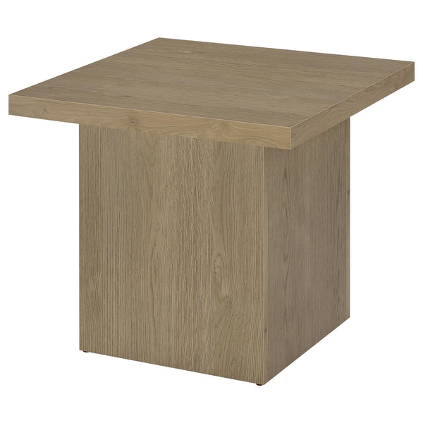 Coaster Devar 3-Piece Square Cocktail Coffee End Table Set Latte