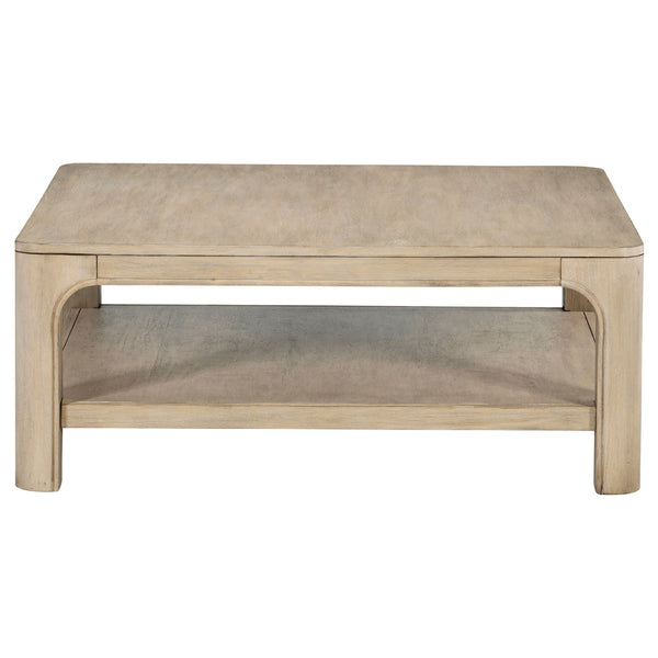 Coaster Solano Square Wood Cocktail Coffee Table Weathered Mango