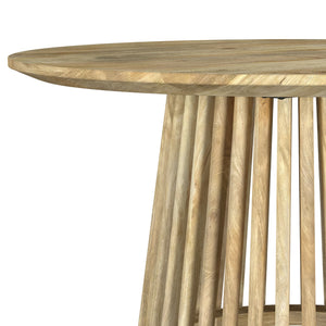 Coaster Touhy Round Solid Wood Cocktail Coffee Table Natural Mango