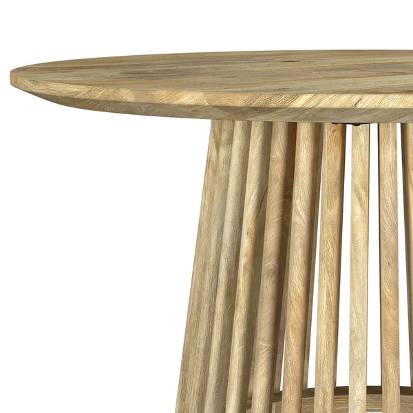 Coaster Touhy Round Solid Wood Cocktail Coffee Table Natural Mango