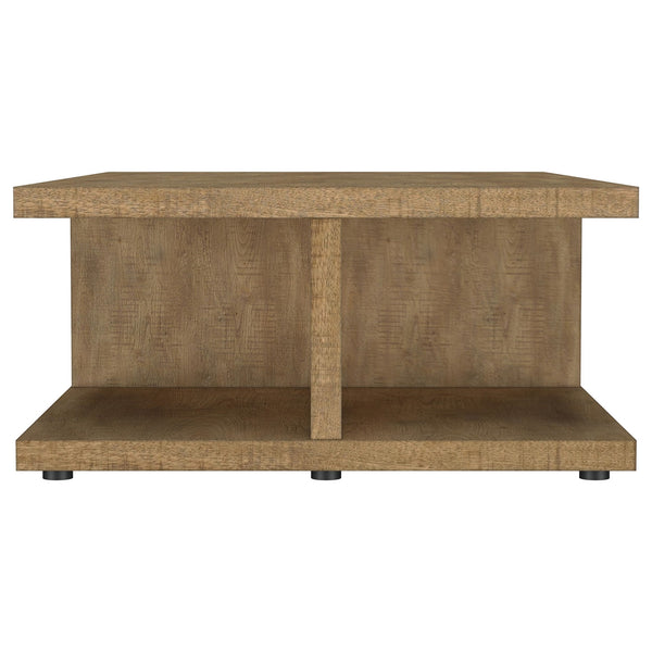 Coaster Cortona Square Engineered Wood Cocktail Coffee Table Mango