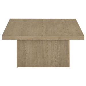 Coaster Devar Square Engineered Wood Cocktail Coffee Table Latte