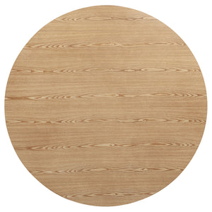 Coaster Andrews 5-Piece Round Counter Dining Set Light Ash & Black