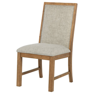 Coaster Bruner Upholstered Side Chair Natural Brown