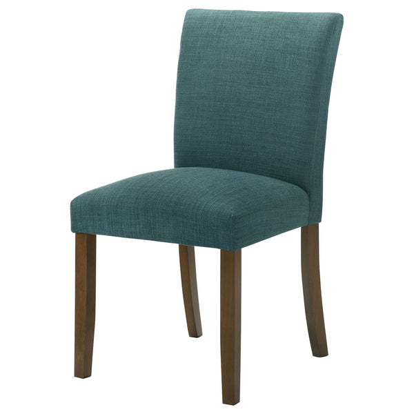 Coaster Cantley Upholstered Dining Side Chair Teal Blue