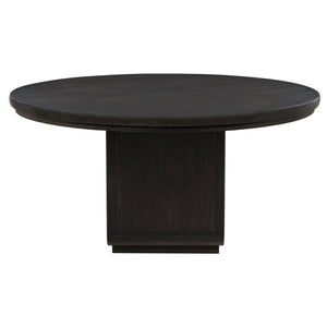 Coaster Leandro 5-Piece Round Dining Table Set Burnished Black