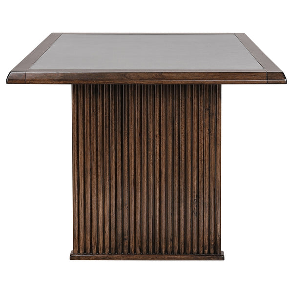 Coaster Sherwood 7-Piece Rectangular Dining Table Set Brown