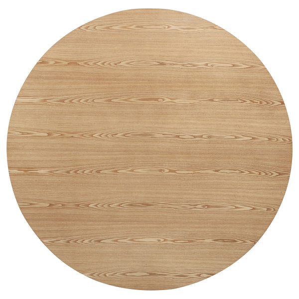 Coaster Andrews 5-Piece Round Dining Table Set Light Ash & White