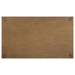 Coaster Bruner 72-Inch Rectangular Wood Dining Table Natural Brown