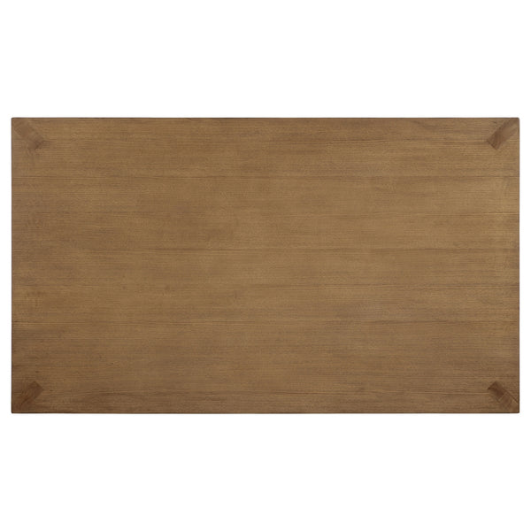 Coaster Bruner 72-Inch Rectangular Wood Dining Table Natural Brown