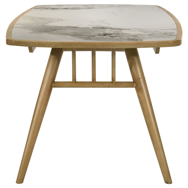 Coaster Croyden 73-Inch Rectangular Dining Table Weathered Natural