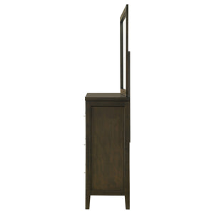Coaster Wilkes 6-Drawer Dresser & Mirror Dark Cocoa