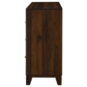 Coaster Welsley 6-Drawer Dresser Cabinet Walnut