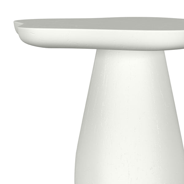 Coaster Perth 17-Inch Side Table With Cloud-Shaped Top Off White