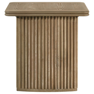 Coaster Adina Square Wood Side End Table Distressed Light Brown