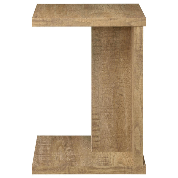Coaster Clower Engineered Wood C-Shaped Sofa Side Table Mango