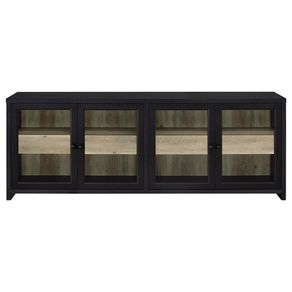 Coaster Denison 3-Piece Entertainment Center 79-Inch Tv Stand Black