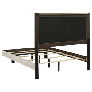 Coaster Trenton 54-Inch Wood Full Panel Bed Rustic Cream