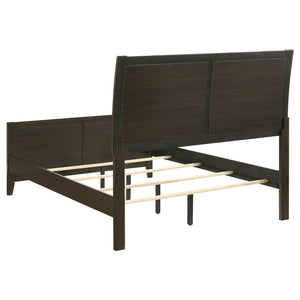 Coaster Wilkes 51-Inch Upholstered Full Bed Dark Cocoa