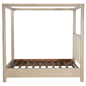 Coaster Solano 85-Inch King Canopy Bed Weathered Mango