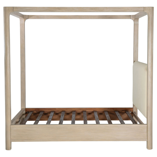 Coaster Solano 85-Inch King Canopy Bed Weathered Mango