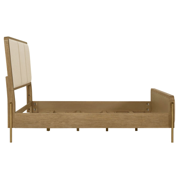 Coaster Arini 56-Inch King Panel Bed Cream & Sand Wash