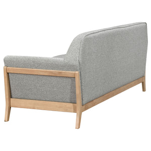 Coaster Vaughn 3-Piece Fabric Upholstered Flared Arm Sofa Set Grey