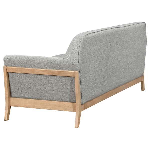 Coaster Vaughn 3-Piece Fabric Upholstered Flared Arm Sofa Set Grey