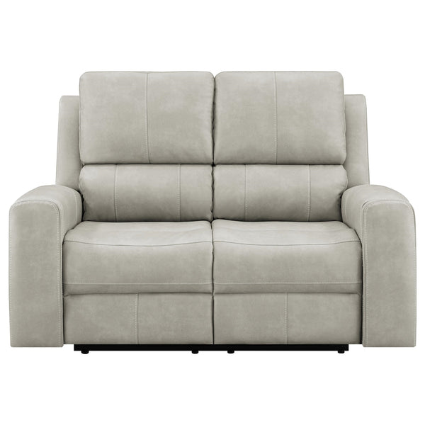 Coaster Brickston Triple Power Reclining Loveseat Grey