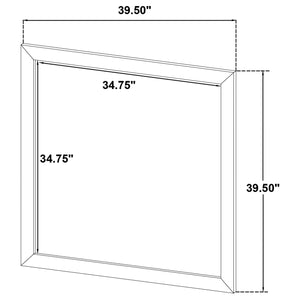 Coaster Wright Dresser Mirror Brown Oak