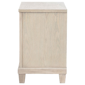 Coaster Pembroke 2-Drawer Nightstand Bedside Table Washed Oak