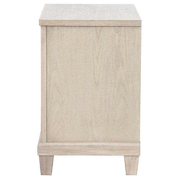 Coaster Pembroke 2-Drawer Nightstand Bedside Table Washed Oak