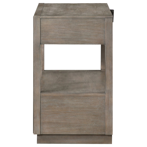 Coaster Durango 2-Drawer Nightstand Bedside Table Taupe Oak