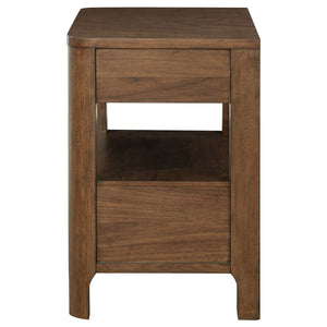 Coaster Maderia 2-Drawer Nightstand Bedside Table Walnut