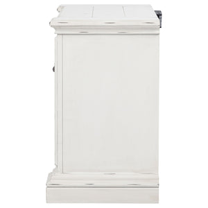 Coaster Mckinney 2-Drawer Nightstand With Dual Usb Vintage White