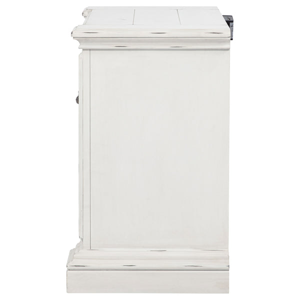 Coaster Mckinney 2-Drawer Nightstand With Dual Usb Vintage White
