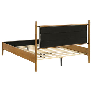 Coaster Mason 46-Inch Queen Panel Platform Bed Grey & Light Brown