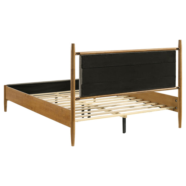 Coaster Mason 46-Inch Queen Panel Platform Bed Grey & Light Brown