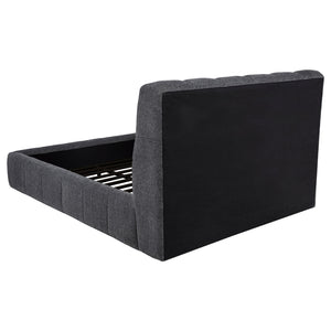 Coaster Nollet 48-Inch Upholstered Queen Panel Platform Bed Grey