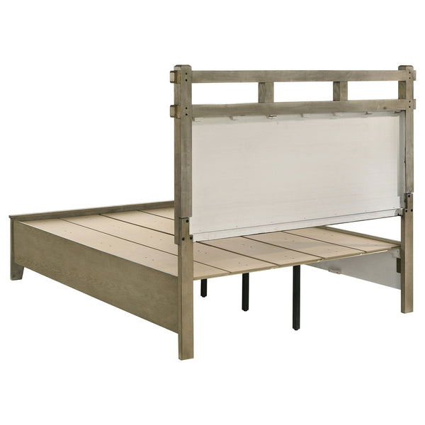 Coaster Hazlewood 59-Inch Queen Panel Storage Bed Vineyard Oak