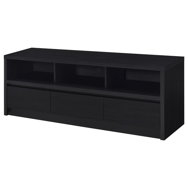 Coaster Rutland 59-Inch 3-Drawer Tv Stand Media Console Black
