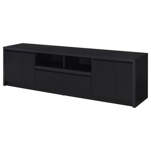 Coaster Winfield 78-Inch 2-Door Tv Stand Media Console Black