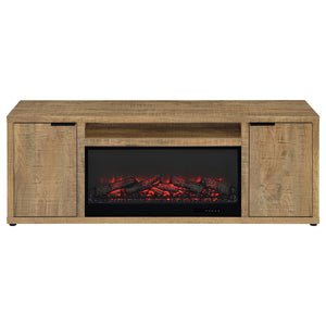 Coaster Fuller 60-Inch 2-Door Tv Stand Fireplace Media Console Mango