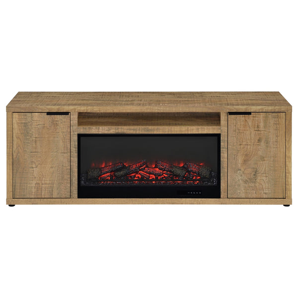 Coaster Fuller 60-Inch 2-Door Tv Stand Fireplace Media Console Mango