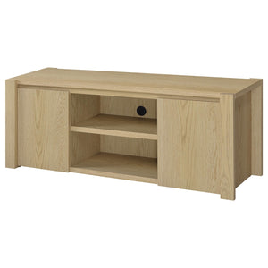 Coaster Laurelton 60-Inch 2-Door Tv Stand Media Console Light Oak