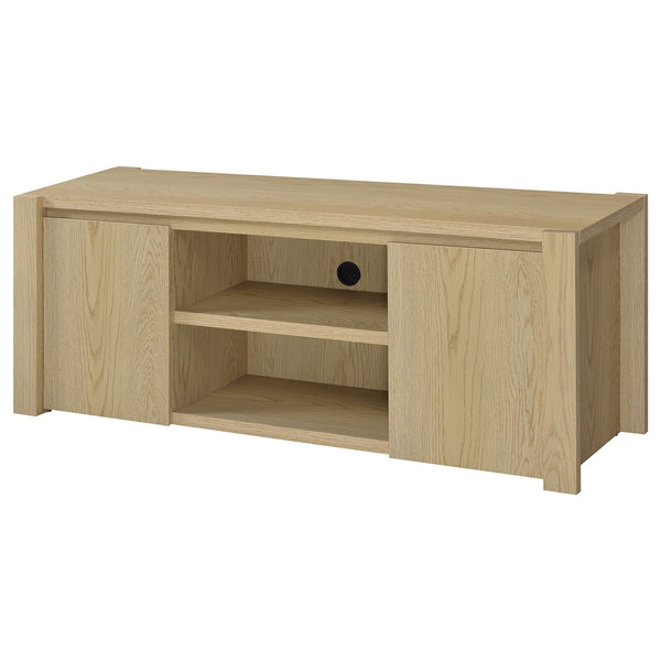Coaster Laurelton 60-Inch 2-Door Tv Stand Media Console Light Oak