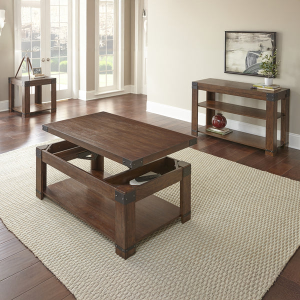 Steve Silver Arusha End Table In Medium Cherry