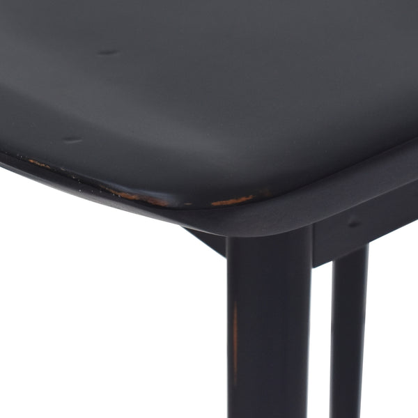 Steve Silver Hilton 24-Inch Backless Counter-Height Stool In Modern Black