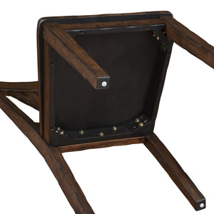 Steve Silver Auburn Dining Side Chair In Dark Tobacco