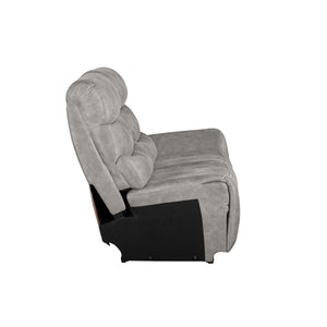 New Classic Kamari 3-Piece Sectional with Dual Power Headrests & Footrests in Gray